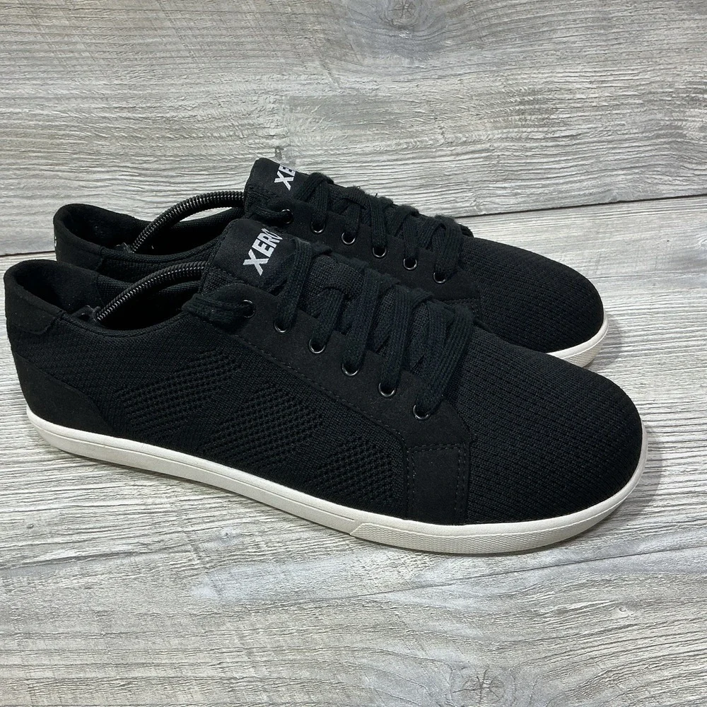 Xero Shoes Men's Dillon Barefoot Minimalist Classic Sneakers Black Size 11.5
